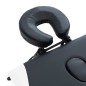 vidaXL Massageliege Klappbar 3-Zonen Aluminiumgestell Schwarz und Weiß vidaXL Massageliege Klappbar 3-Zonen Aluminiumgestell Schwarz und Weiß