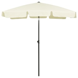 vidaXL Strandschirm Sandgelb 180x120 cm  