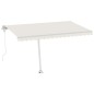 vidaXL Standmarkise Automatisch 450x300 cm Cremeweiß vidaXL Standmarkise Automatisch 450x300 cm Cremeweiß