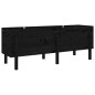 vidaXL Hochbeet Schwarz 160x50x57 cm Massivholz Kiefer vidaXL Hochbeet Schwarz 160x50x57 cm Massivholz Kiefer
