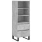 vidaXL Highboard Betongrau 40x36x110 cm Holzwerkstoff vidaXL Highboard Betongrau 40x36x110 cm Holzwerkstoff