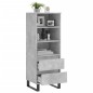 vidaXL Highboard Betongrau 40x36x110 cm Holzwerkstoff vidaXL Highboard Betongrau 40x36x110 cm Holzwerkstoff