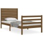 vidaXL Massivholzbett mit Kopfteil Honigbraun 90x200 cm vidaXL Massivholzbett mit Kopfteil Honigbraun 90x200 cm