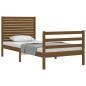 vidaXL Massivholzbett mit Kopfteil Honigbraun 90x200 cm vidaXL Massivholzbett mit Kopfteil Honigbraun 90x200 cm
