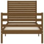 vidaXL Massivholzbett mit Kopfteil Honigbraun 90x200 cm vidaXL Massivholzbett mit Kopfteil Honigbraun 90x200 cm