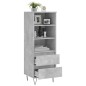 vidaXL Highboard Betongrau 40x36x110 cm Holzwerkstoff vidaXL Highboard Betongrau 40x36x110 cm Holzwerkstoff