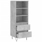 vidaXL Highboard Betongrau 40x36x110 cm Holzwerkstoff vidaXL Highboard Betongrau 40x36x110 cm Holzwerkstoff