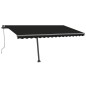 vidaXL Standmarkise Automatisch 400x300 cm Anthrazit vidaXL Standmarkise Automatisch 400x300 cm Anthrazit