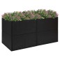 vidaXL Pflanzkübel Schwarz 157x80x80 cm Poly Rattan vidaXL Pflanzkübel Schwarz 157x80x80 cm Poly Rattan