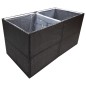 vidaXL Pflanzkübel Schwarz 157x80x80 cm Poly Rattan vidaXL Pflanzkübel Schwarz 157x80x80 cm Poly Rattan