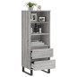 vidaXL Highboard Grau Sonoma 40x36x110 cm Holzwerkstoff vidaXL Highboard Grau Sonoma 40x36x110 cm Holzwerkstoff