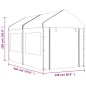 vidaXL Pavillon mit Dach Weiß 4,46x2,28x2,69 m Polyethylen vidaXL Pavillon mit Dach Weiß 4,46x2,28x2,69 m Polyethylen