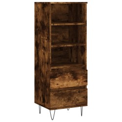 vidaXL Highboard Räuchereiche 40x36x110 cm Holzwerkstoff