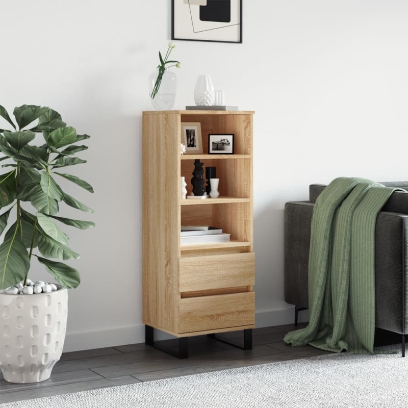 vidaXL Highboard Sonoma-Eiche 40x36x110 cm Holzwerkstoff vidaXL Highboard Sonoma-Eiche 40x36x110 cm Holzwerkstoff