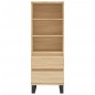 vidaXL Highboard Sonoma-Eiche 40x36x110 cm Holzwerkstoff vidaXL Highboard Sonoma-Eiche 40x36x110 cm Holzwerkstoff
