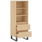 vidaXL Highboard Sonoma-Eiche 40x36x110 cm Holzwerkstoff vidaXL Highboard Sonoma-Eiche 40x36x110 cm Holzwerkstoff