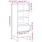 vidaXL Highboard Sonoma-Eiche 40x36x110 cm Holzwerkstoff vidaXL Highboard Sonoma-Eiche 40x36x110 cm Holzwerkstoff