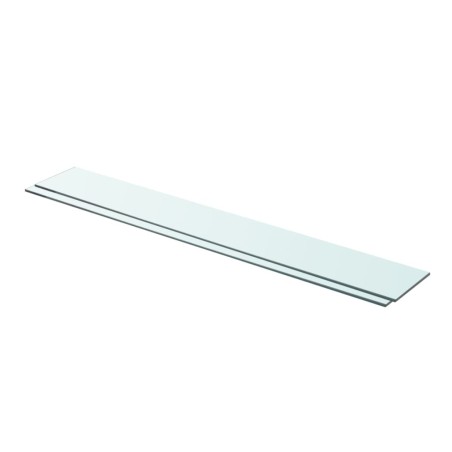 vidaXL Regalböden 2 Stk. Glas Transparent 90 x 12 cm