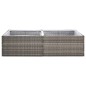 vidaXL Pflanzkübel Grau 157x80x40 cm Poly Rattan vidaXL Pflanzkübel Grau 157x80x40 cm Poly Rattan