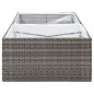 vidaXL Pflanzkübel Grau 157x80x40 cm Poly Rattan vidaXL Pflanzkübel Grau 157x80x40 cm Poly Rattan