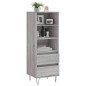 vidaXL Highboard Grau Sonoma 40x36x110 cm Holzwerkstoff vidaXL Highboard Grau Sonoma 40x36x110 cm Holzwerkstoff