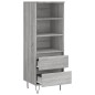 vidaXL Highboard Grau Sonoma 40x36x110 cm Holzwerkstoff vidaXL Highboard Grau Sonoma 40x36x110 cm Holzwerkstoff