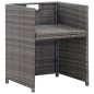 13-tlg. Garten-Essgruppe mit Kissen Poly Rattan Anthrazit 13-tlg. Garten-Essgruppe mit Kissen Poly Rattan Anthrazit