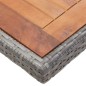 13-tlg. Garten-Essgruppe mit Kissen Poly Rattan Anthrazit 13-tlg. Garten-Essgruppe mit Kissen Poly Rattan Anthrazit