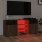vidaXL TV-Schrank mit LED-Leuchten Braun Eichen-Optik 120x30x50 cm vidaXL TV-Schrank mit LED-Leuchten Braun Eichen-Optik 120x30x50 cm