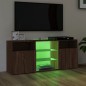 vidaXL TV-Schrank mit LED-Leuchten Braun Eichen-Optik 120x30x50 cm vidaXL TV-Schrank mit LED-Leuchten Braun Eichen-Optik 120x30x50 cm