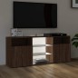vidaXL TV-Schrank mit LED-Leuchten Braun Eichen-Optik 120x30x50 cm vidaXL TV-Schrank mit LED-Leuchten Braun Eichen-Optik 120x30x50 cm