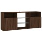 vidaXL TV-Schrank mit LED-Leuchten Braun Eichen-Optik 120x30x50 cm vidaXL TV-Schrank mit LED-Leuchten Braun Eichen-Optik 120x30x50 cm