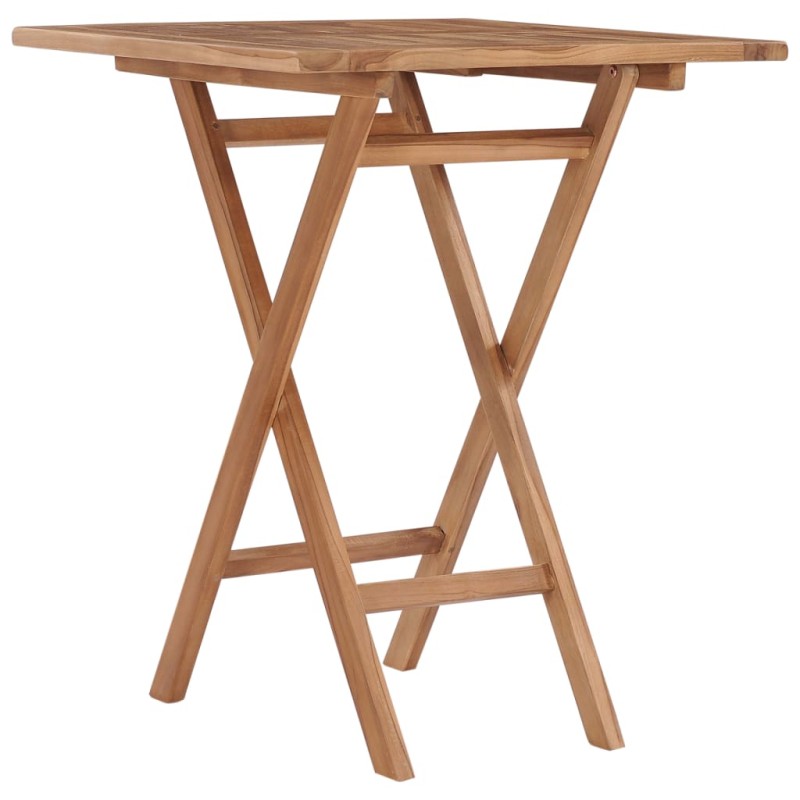 vidaXL Gartentisch Klappbar 60×60×75 cm Massivholz Teak vidaXL Gartentisch Klappbar 60×60×75 cm Massivholz Teak