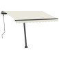 vidaXL Standmarkise Einziehbar Handbetrieben 300x250 cm Creme vidaXL Standmarkise Einziehbar Handbetrieben 300x250 cm Creme