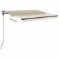 vidaXL Standmarkise Einziehbar Handbetrieben 300x250 cm Creme vidaXL Standmarkise Einziehbar Handbetrieben 300x250 cm Creme