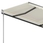 vidaXL Standmarkise Einziehbar Handbetrieben 300x250 cm Creme vidaXL Standmarkise Einziehbar Handbetrieben 300x250 cm Creme