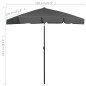 vidaXL Strandschirm Anthrazit 180x120 cm vidaXL Strandschirm Anthrazit 180x120 cm