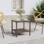 vidaXL Beistelltisch Braun 45x45x45 cm Poly Rattan und Hartglas vidaXL Beistelltisch Braun 45x45x45 cm Poly Rattan und Hartglas