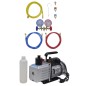 vidaXL Vakuumpumpe mit 2-Wege-Verteiler-Manometer Set für Klimaanlagen vidaXL Vakuumpumpe mit 2-Wege-Verteiler-Manometer Set für Klimaanlagen