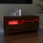 vidaXL TV-Schrank mit LED-Leuchten Braun Eichen-Optik 80x35x40 cm vidaXL TV-Schrank mit LED-Leuchten Braun Eichen-Optik 80x35x40 cm