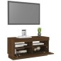 vidaXL TV-Schrank mit LED-Leuchten Braun Eichen-Optik 80x35x40 cm vidaXL TV-Schrank mit LED-Leuchten Braun Eichen-Optik 80x35x40 cm