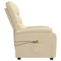 vidaXL Massagesessel Elektrisch Creme Stoff vidaXL Massagesessel Elektrisch Creme Stoff