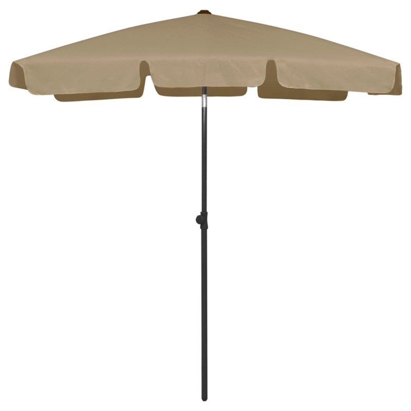 vidaXL Strandschirm Taupe 180x120 cm vidaXL Strandschirm Taupe 180x120 cm