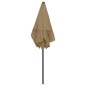 vidaXL Strandschirm Taupe 180x120 cm vidaXL Strandschirm Taupe 180x120 cm