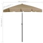 vidaXL Strandschirm Taupe 180x120 cm vidaXL Strandschirm Taupe 180x120 cm