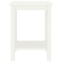 vidaXL Nachttisch Weiß 35x30x47 cm Massivholz Kiefer