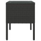 vidaXL Beistelltisch Schwarz 53x37x48 cm Poly Rattan und Hartglas vidaXL Beistelltisch Schwarz 53x37x48 cm Poly Rattan und Hartglas