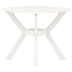 vidaXL Bistrotisch Weiß 70x70x72 cm Kunststoff