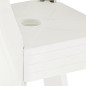 vidaXL Bistrotisch Weiß 70x70x72 cm Kunststoff vidaXL Bistrotisch Weiß 70x70x72 cm Kunststoff