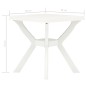 vidaXL Bistrotisch Weiß 70x70x72 cm Kunststoff vidaXL Bistrotisch Weiß 70x70x72 cm Kunststoff